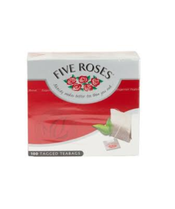 Five Roses Tagged Teabags 100's Pack 250g
