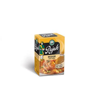 Rajah Medium Curry Powder (L) 100g Box