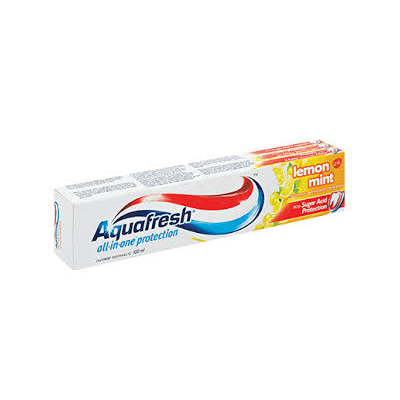 Aquafresh Tooth Paste Lemon Mint 100g Tube
