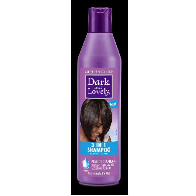 Dark & Lovely Moist Plus Shampoo 3 in 1 250ml Bottle