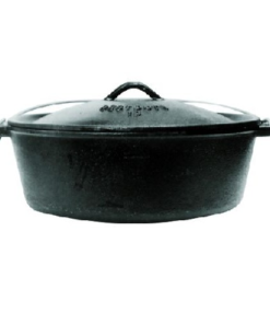 Oil Cured Bake Potjie Size #12 (Flat Bottom)