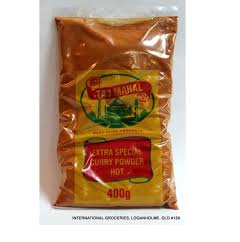 Taj Mahal Curry Spice Hot 400g Bag