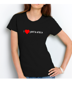 T-Shirt Women's I Heart SA Black