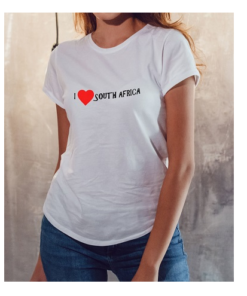 T-Shirt Women's I Heart SA White