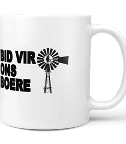 Mug White Bid Vir Ons Boere