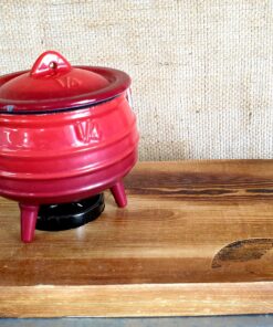 Hippo-Pot Set  (1 x 1/4 Red Enamel Potjie)