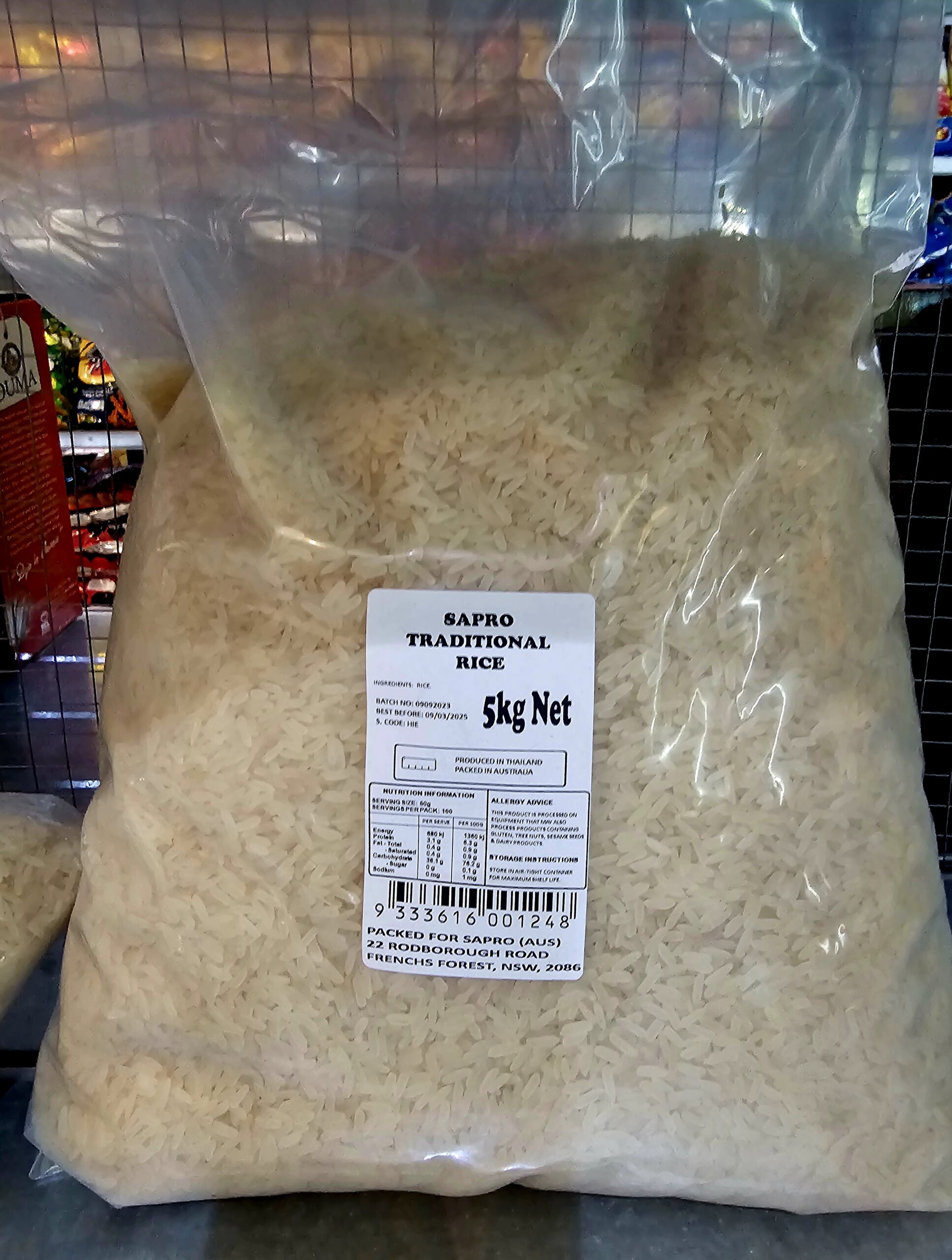 Sapro Rice 5kg (Tastic Repacked)