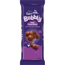 Cadbury Slab Dairy Milk Bubbly Choc 87g
