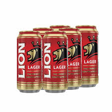 Lion Lager 500ml can (six pack)