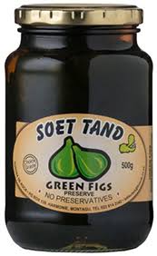 Soet Tand PRESERVE (Whole) Green Figs 500g (Whole figs)