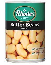 Rhodes Butter Beans in Brine 410g