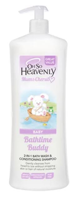 Heavenly Baby Wash & Shampoo 1L Bottle