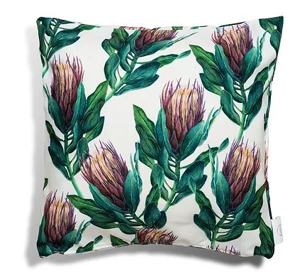 Planet Renew - Cushion Cover ONLY- Protea Print - 45x45cm