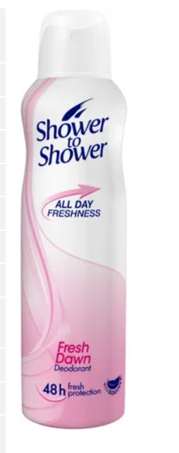 Shower to Shower Ladies Deodorant Fresh Dawn 150ml