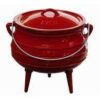 3 LEG Potjie ENAMEL RED Coated No.3 POT