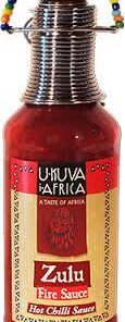 Ukuva Zulu Fire Hot Chilli Sauce 125ml Bottle