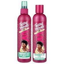 Easy Waves 'Boost It' Curl Moisture Gel & Spray Argan Moroccan Oil Twin Pack (2x250ml) (30221 + 30222)
