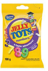 Beacon Wilsons Jelly Tots - Lick a Learn Number 100g