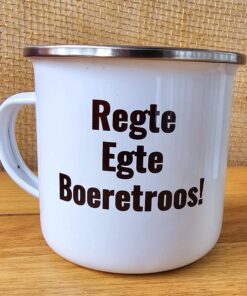 Mug Enamel - Boeretroos